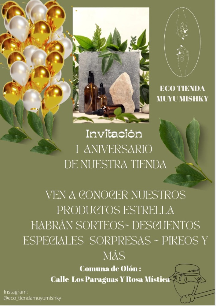 1 anniversario de nuestro tienda Muyu Mishki